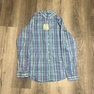 NWT boys long sleeve button up